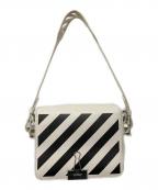 OFFWHITEオフホワイト）の古着「クリップショルダーバッグ」｜ホワイト×ブラック