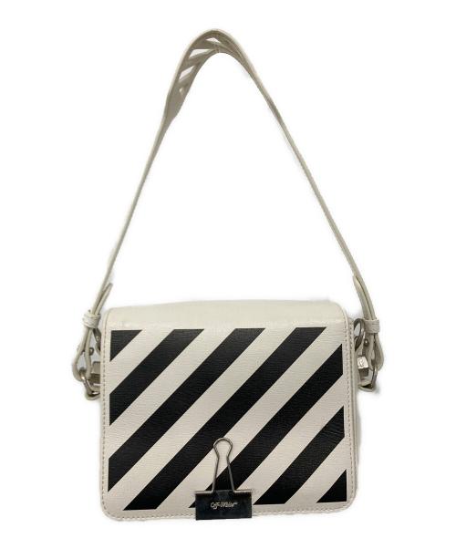 OFFWHITE（オフホワイト）OFFWHITE (オフホワイト) クリップショルダーバッグ ホワイト×ブラックの古着・服飾アイテム
