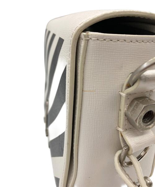 OFFWHITE（オフホワイト）OFFWHITE (オフホワイト) クリップショルダーバッグ ホワイト×ブラックの古着・服飾アイテム