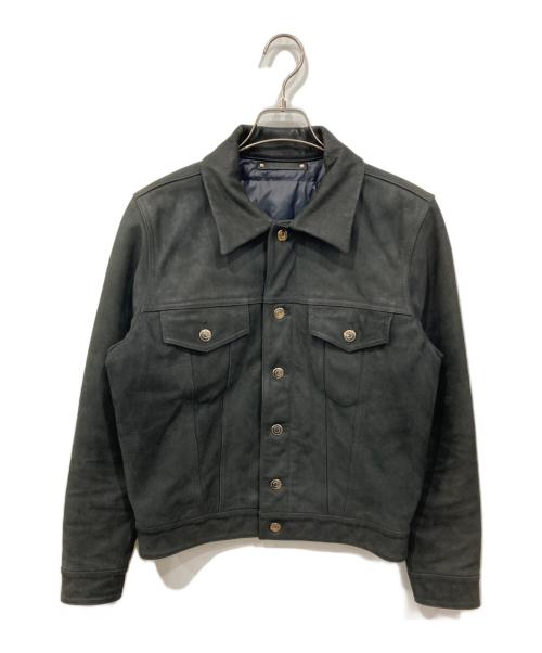 PAUL SMITH（ポールスミス）PAUL SMITH (ポールスミス) レザーダウンジャケット ブラック サイズ:Sの古着・服飾アイテム