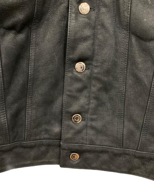 PAUL SMITH（ポールスミス）PAUL SMITH (ポールスミス) レザーダウンジャケット ブラック サイズ:Sの古着・服飾アイテム