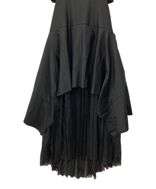 LIMI feu（リミフゥ）LIMI feu (リミフゥ) メッシュプリーツドレス ブラック サイズ:2の古着・服飾アイテム