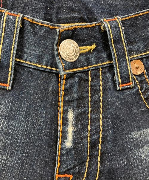 TRUE RELIGION（トゥルー レリジョン）TRUE RELIGION (トゥルー レリジョン) ブーツカットステッチデニムパンツ ブラック サイズ:32の古着・服飾アイテム