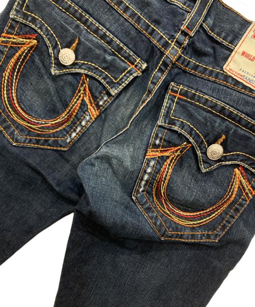 TRUE RELIGION（トゥルー レリジョン）TRUE RELIGION (トゥルー レリジョン) ブーツカットステッチデニムパンツ ブラック サイズ:32の古着・服飾アイテム