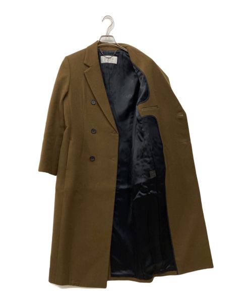 ADORE（アドーア）ADORE (アドーア) ウールダブルコート ブラウン サイズ:38の古着・服飾アイテム