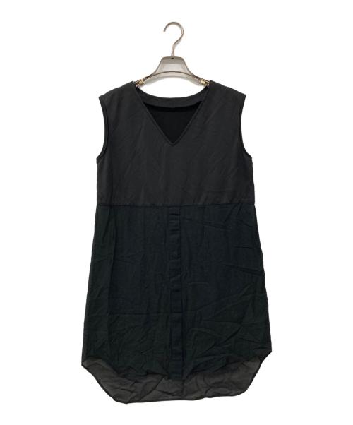 LE PHIL（ル フィル）LE PHIL (ル フィル) シアーコンビインナーブラウス ブラック サイズ:Freeの古着・服飾アイテム