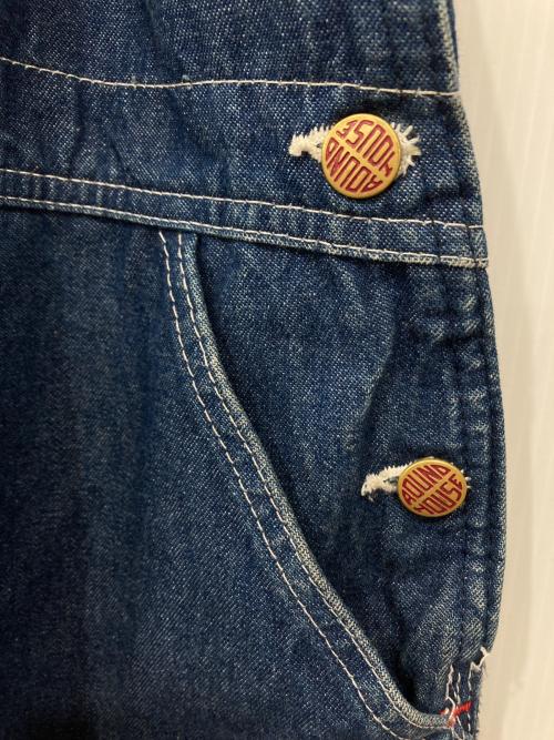 round house（ラウンドハウス）round house (ラウンドハウス) オーバーオール インディゴ サイズ:38の古着・服飾アイテム