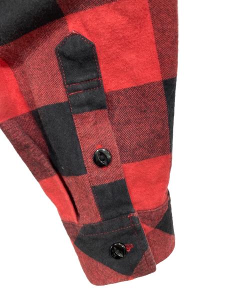 VANSON（バンソン）VANSON (バンソン) ウイング刺繍チェックシャツ レッド×ブラック サイズ:Sの古着・服飾アイテム