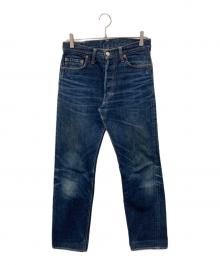 DENIME by WAREHOUSE（デニムバイウェアハウス）の古着「ボタンフライデニムパンツ」｜インディゴ