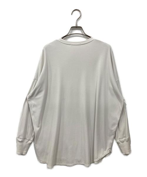 pual ce cin（ピュアルセシン）pual ce cin (ピュアルセシン) 万能レイヤードカットソー ホワイト サイズ:Freeの古着・服飾アイテム