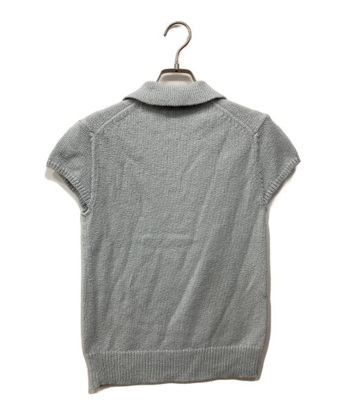 theory（セオリー）theory (セオリー) ニットポロシャツ ブルー サイズ:Sの古着・服飾アイテム