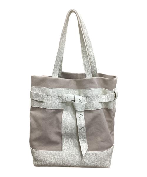 IACUCCI（イアクッチ）IACUCCI (イアクッチ) バンダナ2WAYトートバッグ アイボリーの古着・服飾アイテム