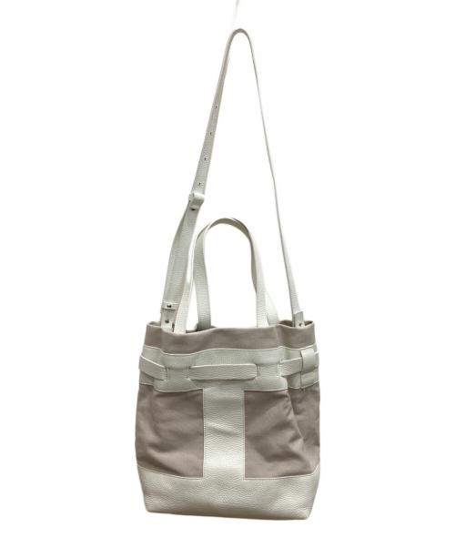 IACUCCI（イアクッチ）IACUCCI (イアクッチ) バンダナ2WAYトートバッグ アイボリーの古着・服飾アイテム