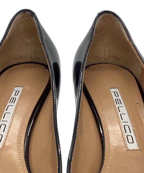 PELLICO（ペリーコ）PELLICO (ペリーコ) エナメルパンプス ブラック サイズ:40の古着・服飾アイテム