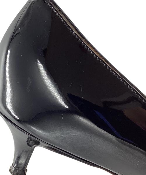 PELLICO（ペリーコ）PELLICO (ペリーコ) エナメルパンプス ブラック サイズ:40の古着・服飾アイテム