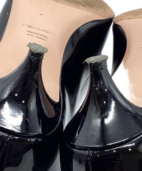 PELLICO（ペリーコ）PELLICO (ペリーコ) エナメルパンプス ブラック サイズ:40の古着・服飾アイテム