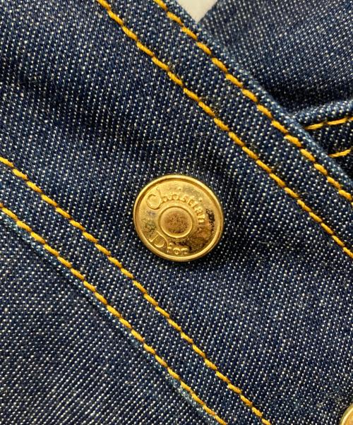 Christian Dior BOUTIQUE（クリスチャン ディオールブティック）Christian Dior BOUTIQUE (クリスチャン ディオールブティック) ゴールドスナップボタンデニムスカート インディゴ サイズ:38の古着・服飾アイテム