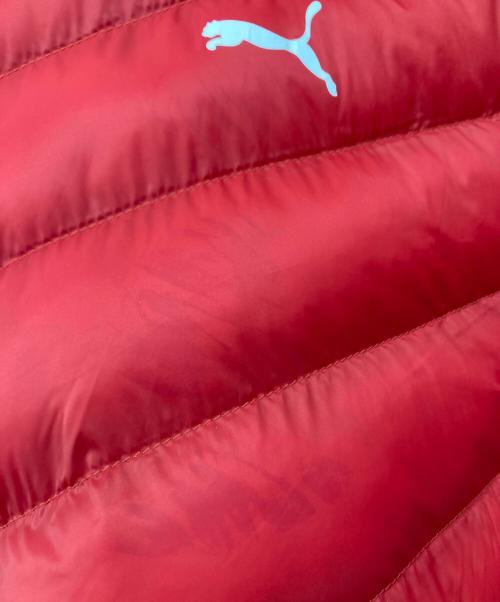 PUMA（プーマ）PUMA (プーマ) Ferrari (フェラーリ) パックライトダウンジャケット レッド サイズ:Mの古着・服飾アイテム