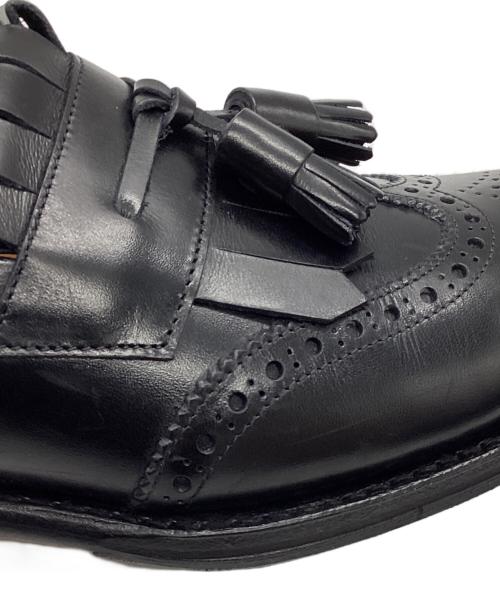 Jalan Sriwijaya（ジャランスリウァヤ）Jalan Sriwijaya (ジャランスリウァヤ) タッセルウィングチップローファー ブラック サイズ:5の古着・服飾アイテム