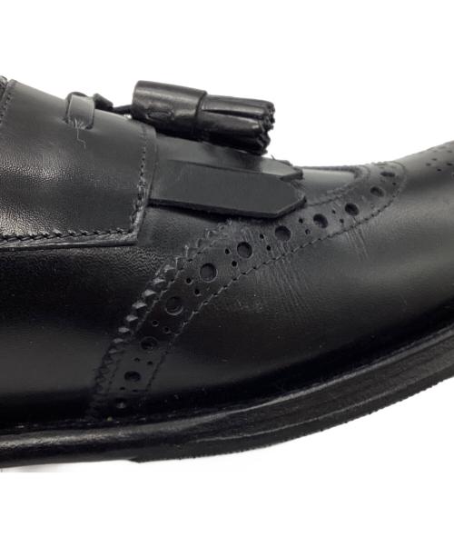 Jalan Sriwijaya（ジャランスリウァヤ）Jalan Sriwijaya (ジャランスリウァヤ) タッセルウィングチップローファー ブラック サイズ:5の古着・服飾アイテム