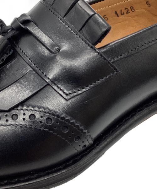 Jalan Sriwijaya（ジャランスリウァヤ）Jalan Sriwijaya (ジャランスリウァヤ) タッセルウィングチップローファー ブラック サイズ:5の古着・服飾アイテム