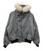 BADWAYバッドウェイ）の古着「N2B フライトジャケット」｜グレー