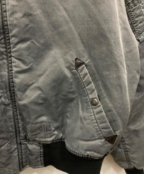 BADWAY（バッドウェイ）BADWAY (バッドウェイ) N2B フライトジャケット グレー サイズ:Mの古着・服飾アイテム