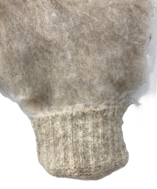 Ballsy.Brothers（ボールジーブラザーズ）BALLSY.BROTHERS (ボールジーブラザーズ) mohair blend knit cardigan ベージュ サイズ:Mの古着・服飾アイテム