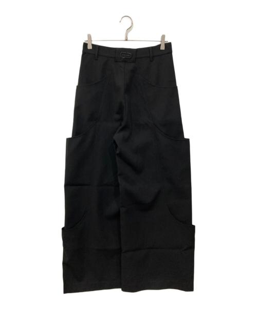 GOAT ESSENCE（ゴートエッセンス）GOAT ESSENCE (ゴートエッセンス) TUCK SIDE POCKET PANTS ブラック サイズ:1の古着・服飾アイテム