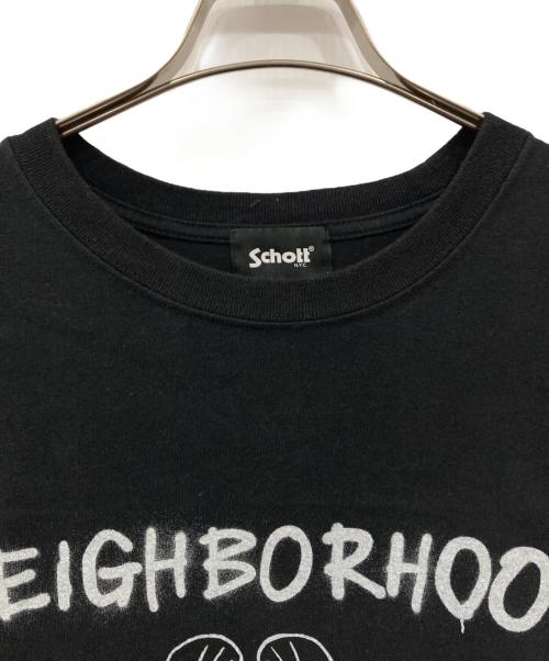 Schott（ショット）Schott (ショット) NEIGHBORHOOD (ネイバーフッド) KOSTAS SEREMETIS/LS T-SHIRTKOSTAS SEREMETIS/LS T-SHIRT ブラック サイズ:Lの古着・服飾アイテム
