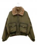 Ballsy.Brothersボールジーブラザーズ）の古着「リバーシブルファーフライトジャケット」｜カーキ