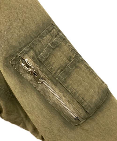 Ballsy.Brothers（ボールジーブラザーズ）BALLSY.BROTHERS (ボールジーブラザーズ) リバーシブルファーフライトジャケット カーキ サイズ:Mの古着・服飾アイテム