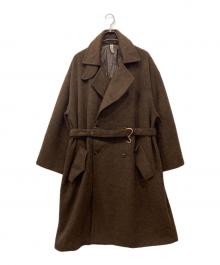 kooi（コーイ）の古着「2WAYウールトレンチコート」｜ブラウン