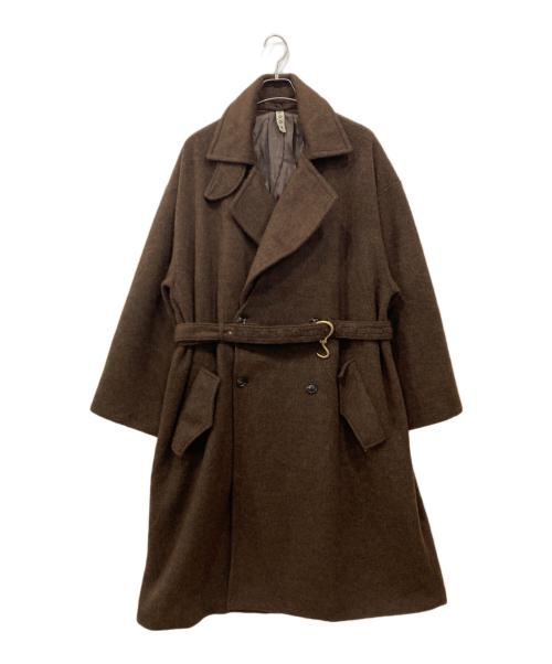 kooi（コーイ）KOOI (コーイ) 2WAYウールトレンチコート ブラウン サイズ:2の古着・服飾アイテム