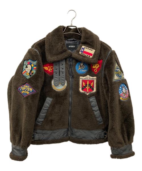 AVIREX（アヴィレックス）AVIREX (アヴィレックス) トップガン レトロボア B-3 フライトジャケット ブラウン サイズ:Mの古着・服飾アイテム