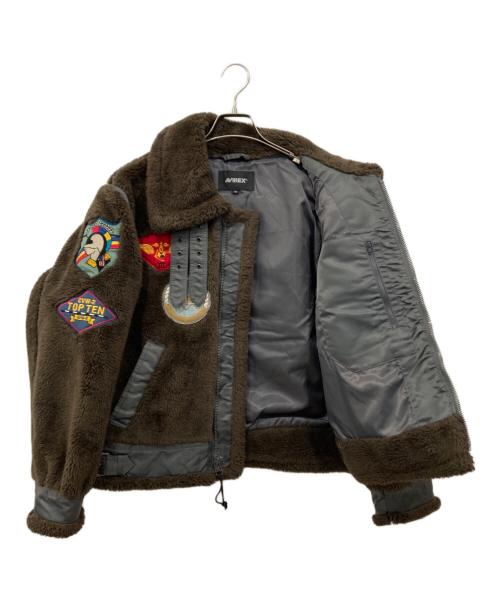 AVIREX（アヴィレックス）AVIREX (アヴィレックス) トップガン レトロボア B-3 フライトジャケット ブラウン サイズ:Mの古着・服飾アイテム
