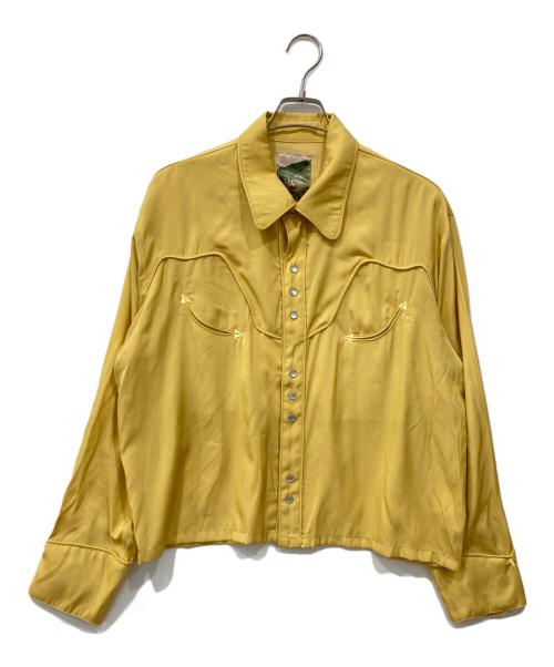 Ballsy.Brothers（ボールジーブラザーズ）Ballsy.Brothers (ボールジーブラザーズ) Western rayon shirt / ウエスタンレーヨンシャツ イエロー サイズ:Lの古着・服飾アイテム