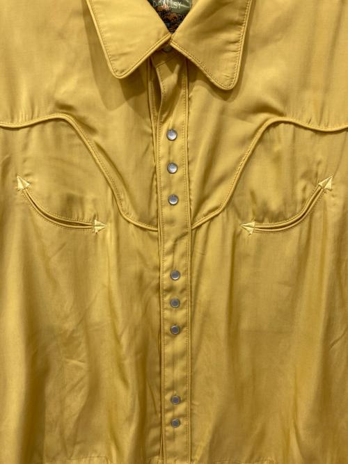 Ballsy.Brothers（ボールジーブラザーズ）Ballsy.Brothers (ボールジーブラザーズ) Western rayon shirt / ウエスタンレーヨンシャツ イエロー サイズ:Lの古着・服飾アイテム