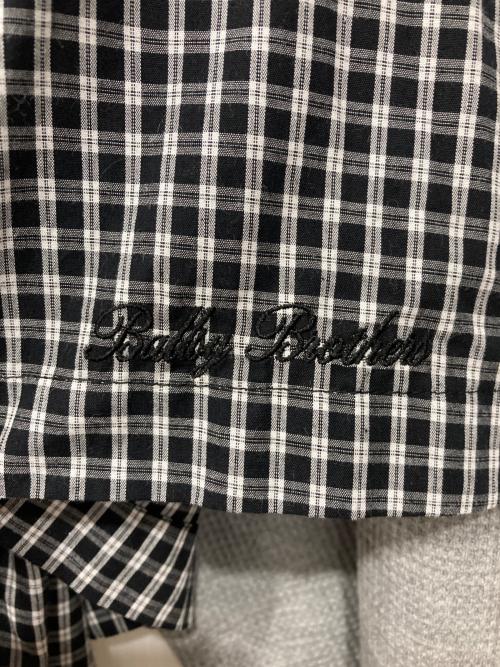Ballsy.Brothers（ボールジーブラザーズ）BALLSY.BROTHERS (ボールジーブラザーズ) レイヤードチェックシャツ ブラック サイズ:Lの古着・服飾アイテム