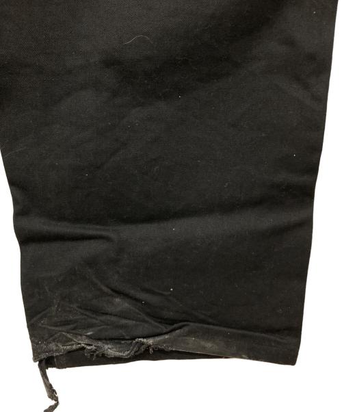 BADWAY（バッドウェイ）BADWAY (バッドウェイ) BALLSY.BROTHERS (ボールジーブラザーズ) ダブルニーデニムパンツ ブラック サイズ:Lの古着・服飾アイテム