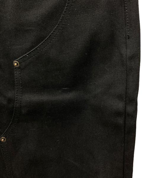 BADWAY（バッドウェイ）BADWAY (バッドウェイ) BALLSY.BROTHERS (ボールジーブラザーズ) ダブルニーデニムパンツ ブラック サイズ:Lの古着・服飾アイテム