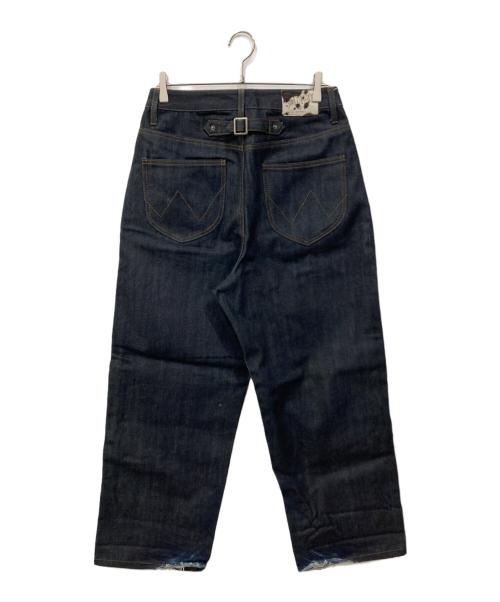 BADWAY（バッドウェイ）BADWAY (バッドウェイ) BALLSY.BROTHERS (ボールジーブラザーズ) ダブルニーデニムパンツ インディゴ サイズ:Lの古着・服飾アイテム