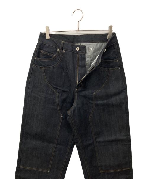 BADWAY（バッドウェイ）BADWAY (バッドウェイ) BALLSY.BROTHERS (ボールジーブラザーズ) ダブルニーデニムパンツ インディゴ サイズ:Lの古着・服飾アイテム