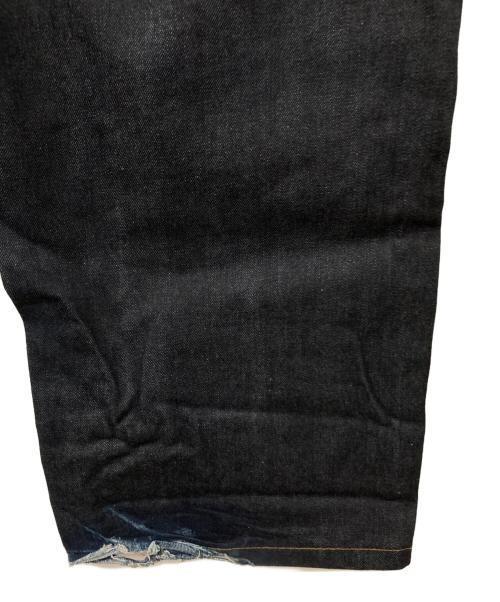 BADWAY（バッドウェイ）BADWAY (バッドウェイ) BALLSY.BROTHERS (ボールジーブラザーズ) ダブルニーデニムパンツ インディゴ サイズ:Lの古着・服飾アイテム