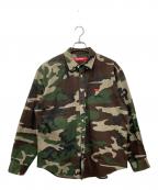 SUPREMEシュプリーム）の古着「ウッドランドカモデニムシャツ」｜カーキ
