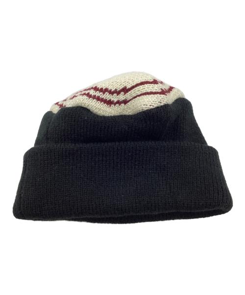 6cRAyon（シックスクレヨン）6CRAYON (シックスクレヨン) ニット帽 ブラックの古着・服飾アイテム
