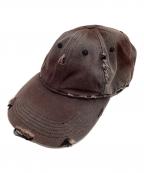 jcaesar studioジェイシーザー スタジオ）の古着「DIRTY PEAKED CAP / ダーティー ピークト キャップ」｜グレー