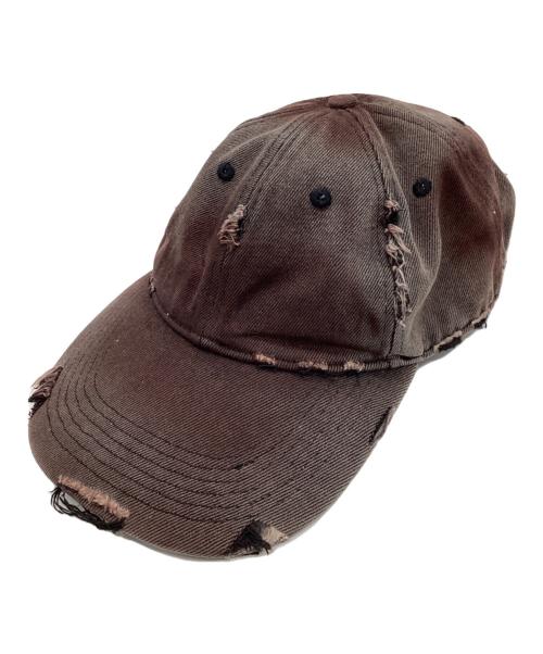 jcaesar studio（ジェイシーザー スタジオ）jcaesar studio (ジェイシーザー スタジオ)  DIRTY PEAKED CAP / ダーティー ピークト キャップ グレーの古着・服飾アイテム