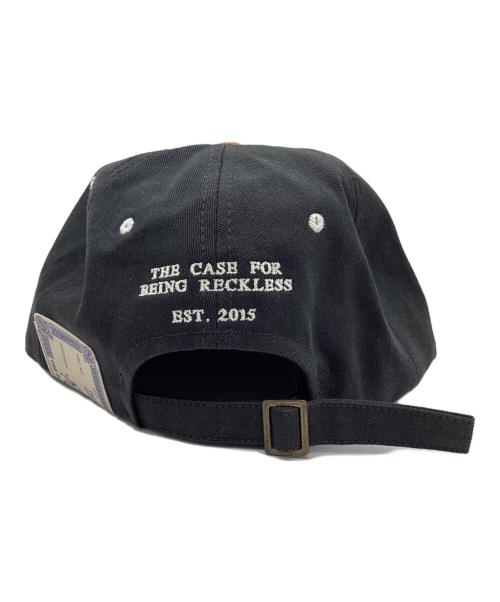 THE H.W.DOG&CO.（エイチダブリュードッグアンドコー）THE H.W.DOG&CO. (エイチダブリュードッグアンドコー) 2 Tone Leather Cotton Cap / 2トーン レザーコットンキャップ ブラウン×ブラック サイズ:ONEの古着・服飾アイテム