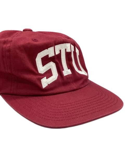 stussy（ステューシー）stussy (ステューシー) キャップ レッドの古着・服飾アイテム
